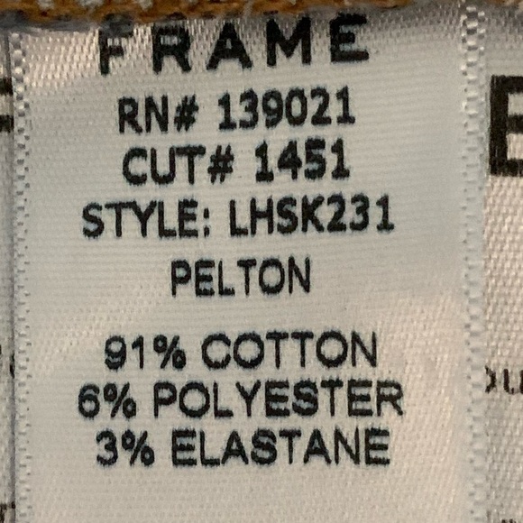 FRAME Le High Skinny Stretch Pelton Jeans Sz 25 - Picture 9 of 10